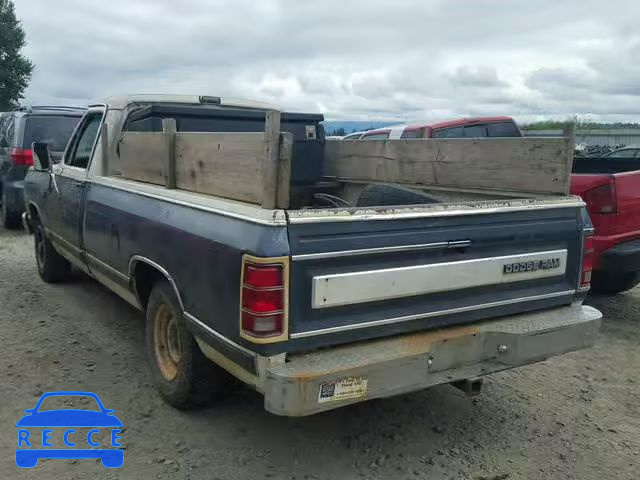 1987 DODGE D-SERIES D 1B7HD14W1HS305759 image 2