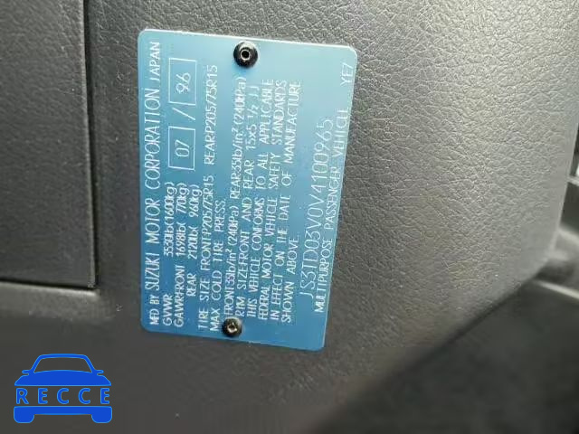 1997 SUZUKI SIDEKICK J JS3TD03V0V4100965 image 9