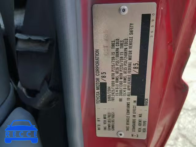 1986 TOYOTA PICKUP XTR JT4RN67P6G0002473 image 9