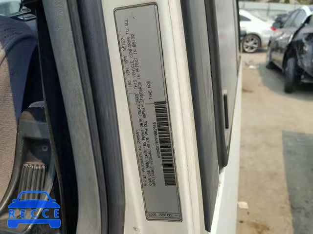 1993 VOLKSWAGEN EUROVAN MV WV2MD0707PH002546 image 9