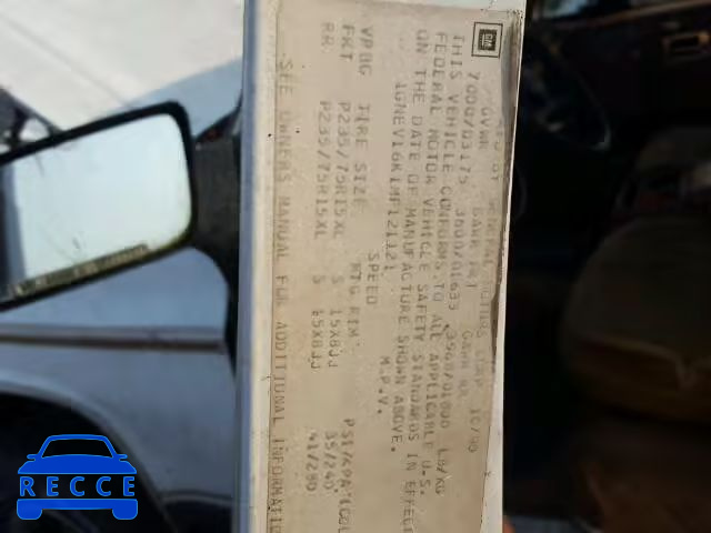 1991 CHEVROLET SUBURBAN V 1GNEV16K1MF121121 image 9