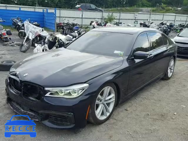 2016 BMW 750 XI WBA7F2C54GG419841 зображення 1