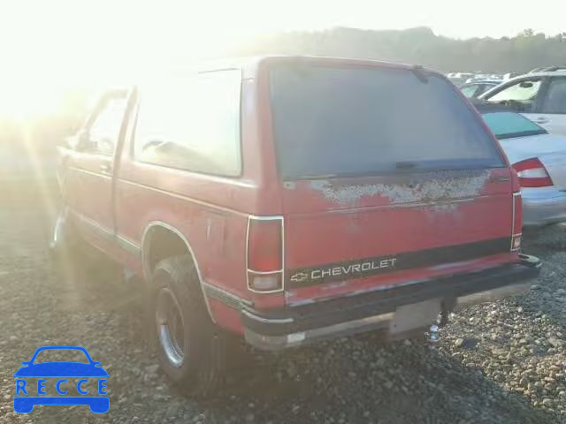 1991 CHEVROLET BLAZER S10 1GNCS18Z8M8196672 image 2