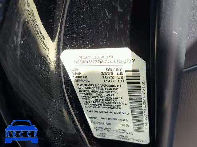 1997 NISSAN 200SX BASE 1N4AB42D4VC520042 image 9