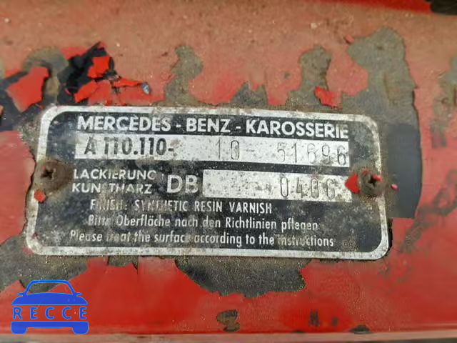 1964 MERCEDES-BENZ 190D 190DC116858E зображення 9