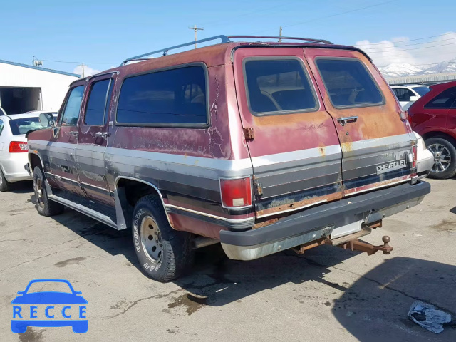 1989 CHEVROLET SUBURBAN V 1GNEV16K2KF194530 зображення 2