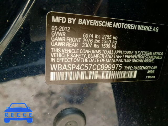 2012 BMW 550 XIGT WBASP4C57CC899975 image 9