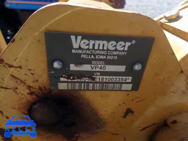 2008 VERM TRENCHER 1VRM040E181003354 image 9