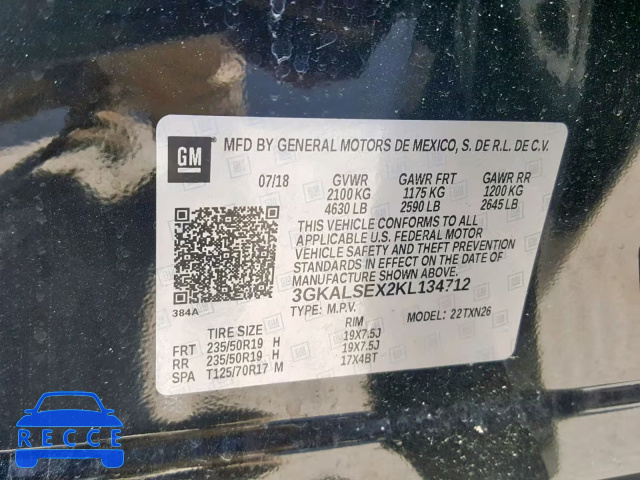 2019 GMC TERRAIN DE 3GKALSEX2KL134712 image 9