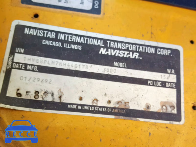 1992 INTERNATIONAL 3000 3800 1HVBBPLM7NH440178 image 9