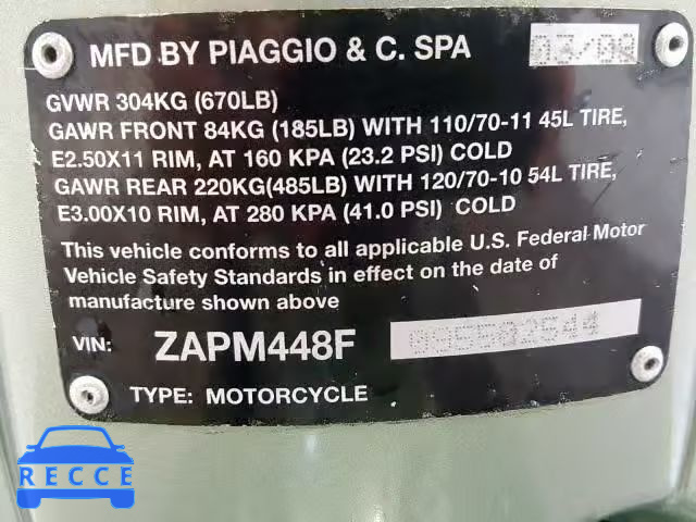 2009 VESPA LX 150 ZAPM448F095502544 image 19