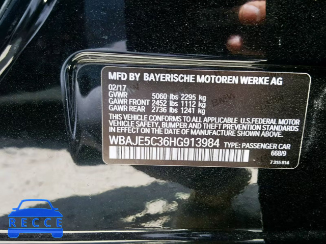 2017 BMW 540 I WBAJE5C36HG913984 Bild 9