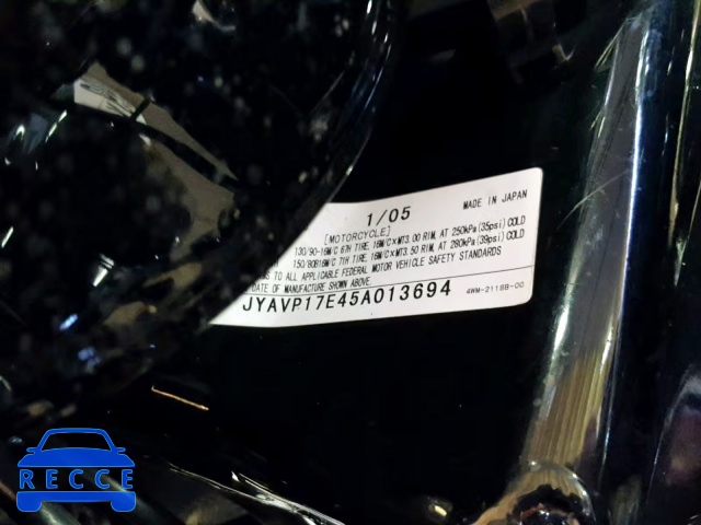 2005 YAMAHA XV1700 A JYAVP17E45A013694 image 9