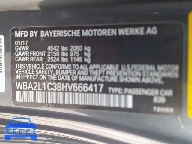 2017 BMW M240I WBA2L1C38HV666417 image 9
