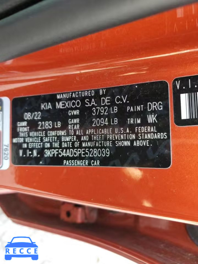2023 KIA FORTE GT L 3KPF54AD5PE528039 image 12