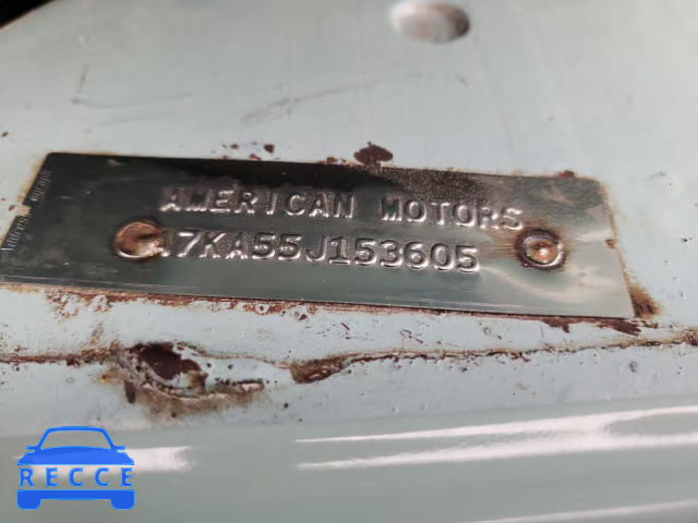 1967 AMERICAN MOTORS RAMBLER A7KA55J153605 image 11