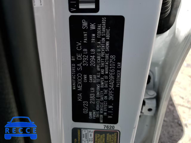 2023 KIA FORTE GT L 3KPF54AD9PE610758 image 12