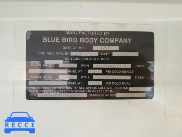 1999 INTERNATIONAL 3000 3800 1HVBBABP5XH203930 image 9