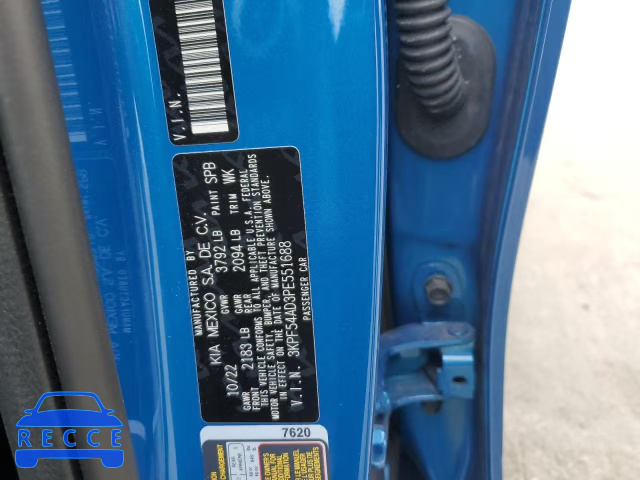2023 KIA FORTE GT L 3KPF54AD3PE551688 зображення 11