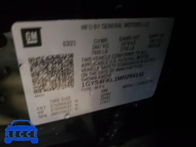 2021 CADILLAC ESCALADE S 1GYS4FKL1MR294141 Bild 13