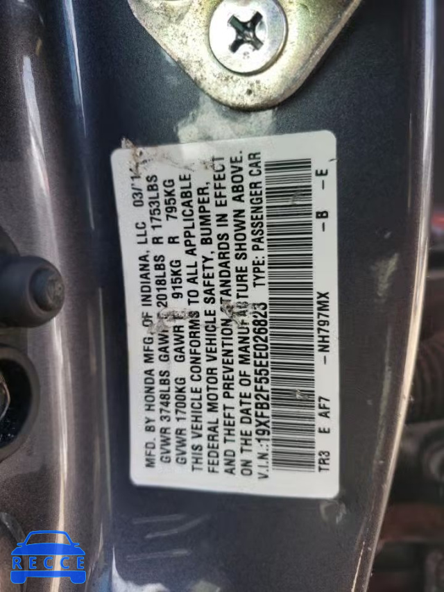 2014 HONDA 100 19XFB2F55EE026823 image 11