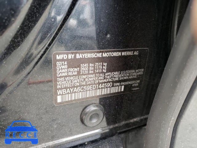 2014 BMW 740 I WBAYA6C59ED144590 зображення 11