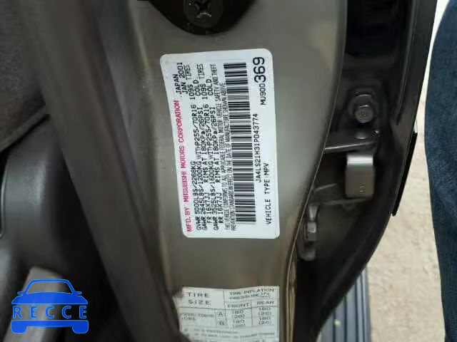 2001 MITSUBISHI MONTERO SP JA4LS21H31P043774 image 9