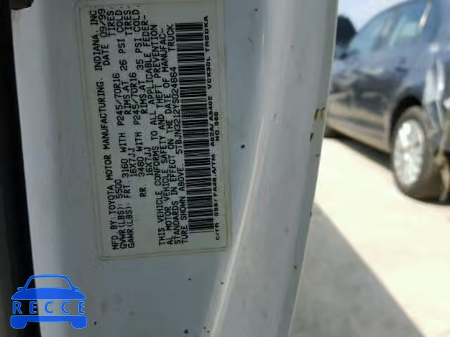 2000 TOYOTA TUNDRA 5TBJN3212YS024864 image 9