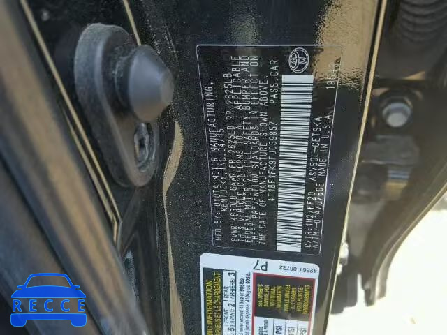 2015 TOYOTA CAMRY 4T1BF1FK9FU059857 image 9