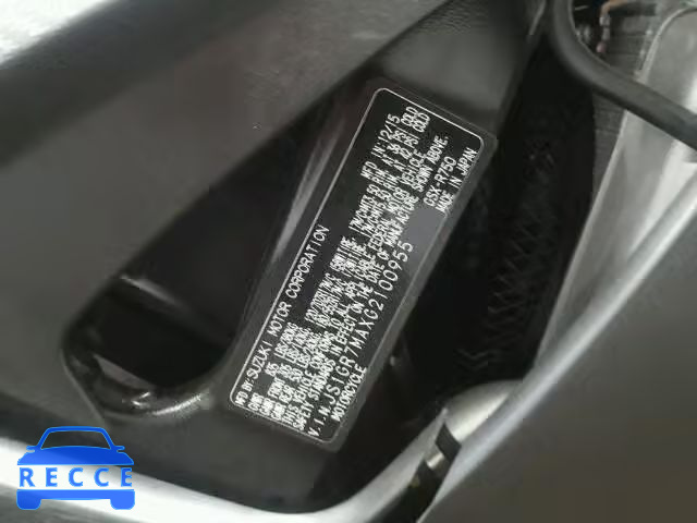 2016 SUZUKI GSX-R750 JS1GR7MAXG2100955 image 9
