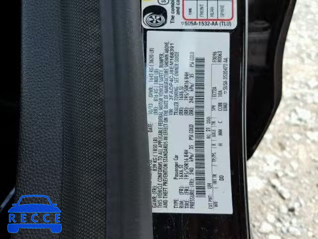 2014 FORD FIESTA TIT 3FADP4CJ8EM168391 image 9