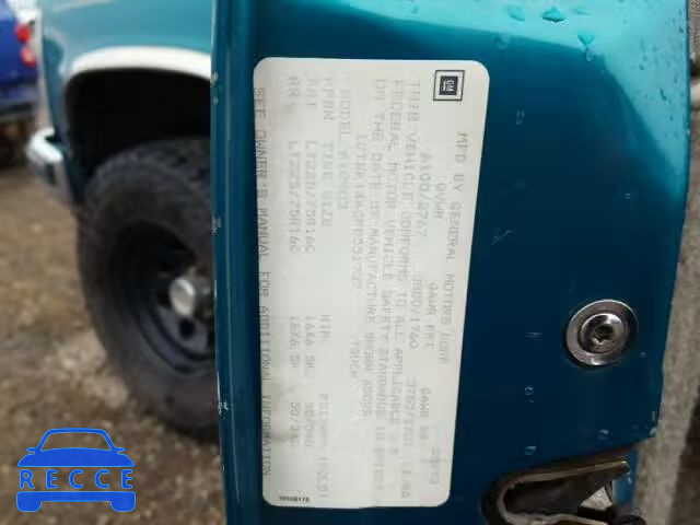 1993 GMC SIERRA K15 1GTEK14K0PE551737 image 9