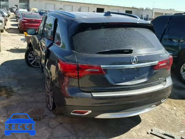 2015 ACURA MDX Advance 5FRYD4H89FB022452 image 2