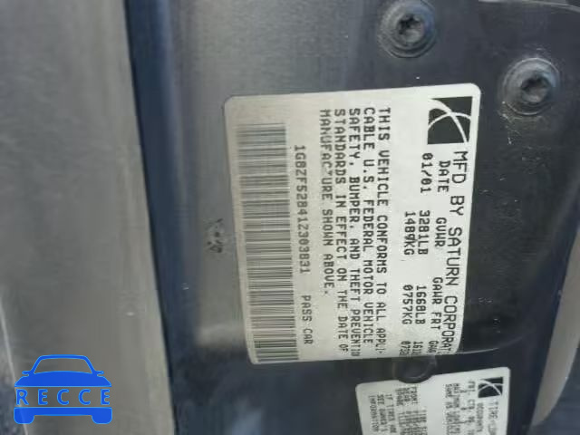 2001 SATURN SL 1G8ZF52841Z303831 image 9