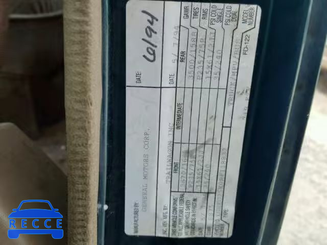1994 CHEVROLET SPORTVAN G 1GNEG25K0RF118832 image 9