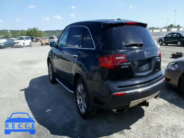 2011 ACURA MDX Advance 2HNYD2H57BH538190 image 2