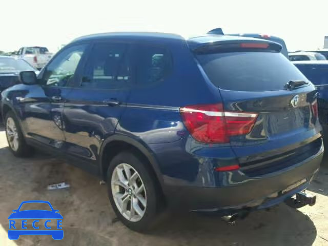 2012 BMW X3 XDRIVE3 5UXWX7C57CL737333 зображення 2