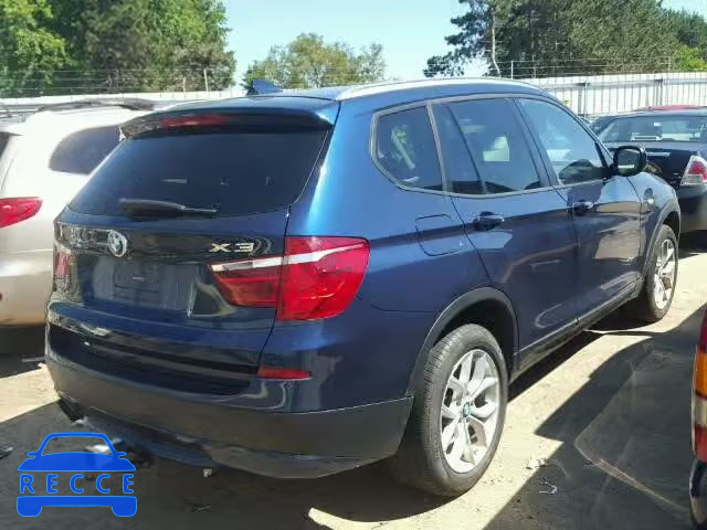 2012 BMW X3 XDRIVE3 5UXWX7C57CL737333 зображення 3