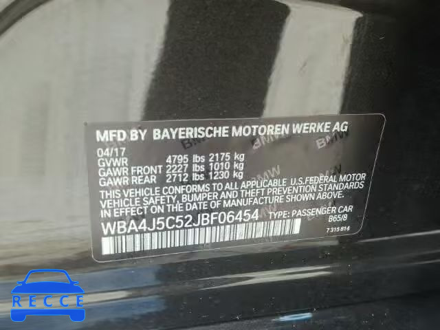 2018 BMW 440I GRAN WBA4J5C52JBF06454 зображення 9