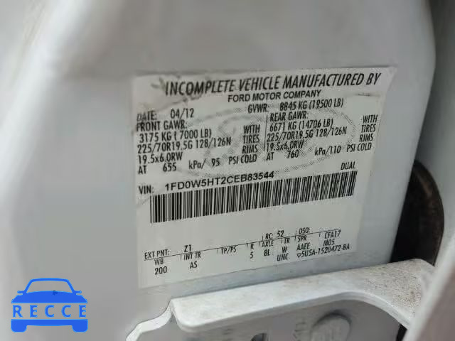 2012 FORD F550 SUPER 1FD0W5HT2CEB83544 image 9