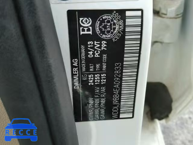 2014 MERCEDES-BENZ CLS550 4MA WDDLJ9BB4EA092833 image 9
