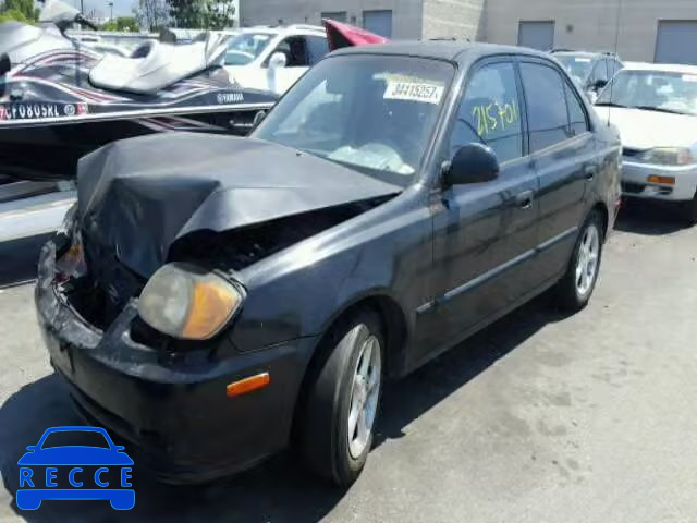 2003 HYUNDAI ACCENT KMHCG45CX3U424507 image 1