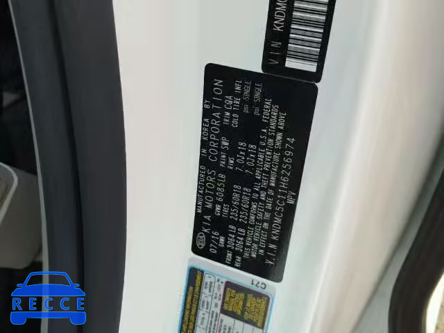 2017 KIA SEDONA EX KNDMC5C11H6256974 зображення 9