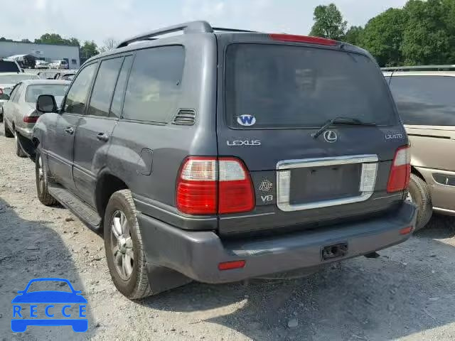 2003 LEXUS LX 470 JTJHT00W333533491 image 2