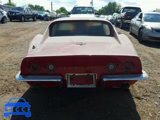 1969 CHEVROLET CORVETTE 194379S706922 Bild 9