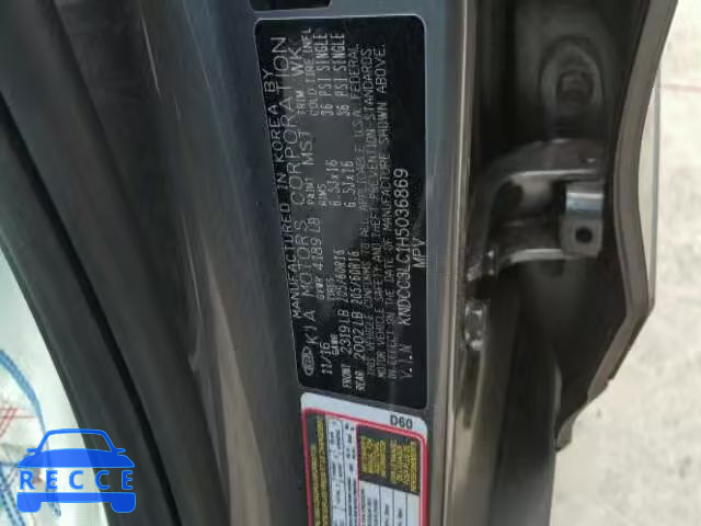 2017 KIA NIRO EX KNDCC3LC1H5036869 image 9