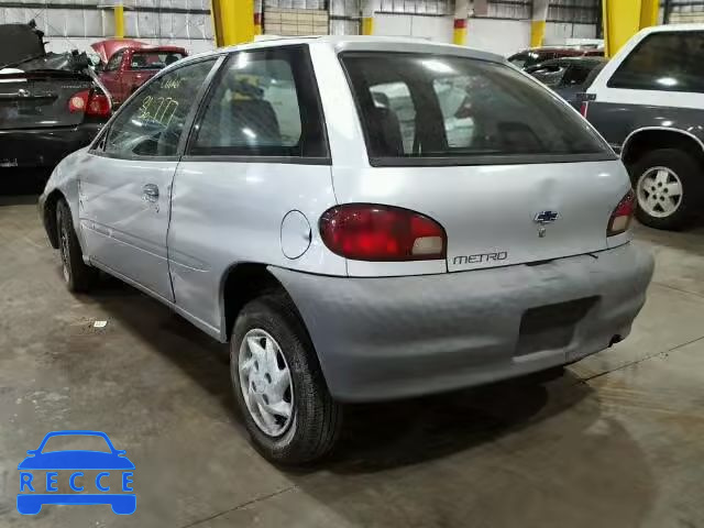 2000 CHEVROLET METRO 2C1MR226XY6700516 image 2