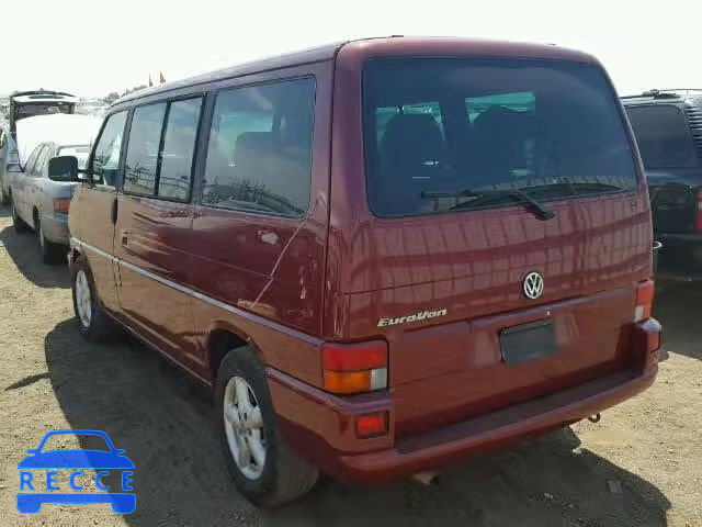 2003 VOLKSWAGEN EUROVAN GL WV2KB470X3H001616 image 2