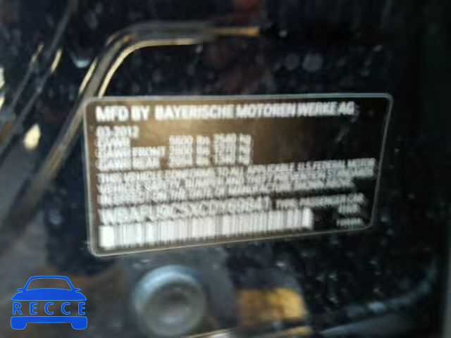 2012 BMW 550XI WBAFU9C5XCDY69841 image 9