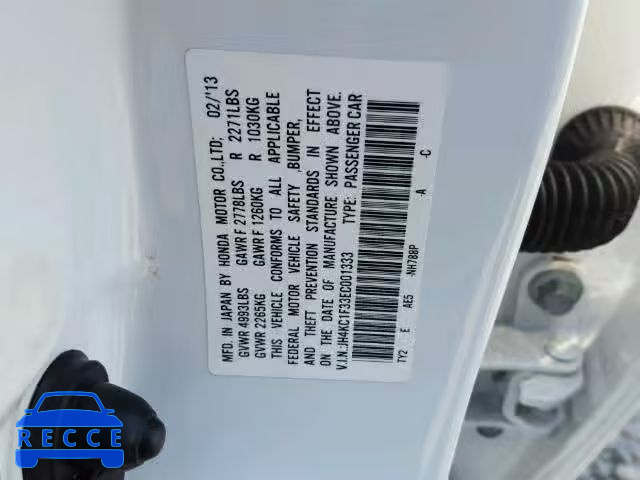 2014 ACURA RLX JH4KC1F33EC001333 image 9